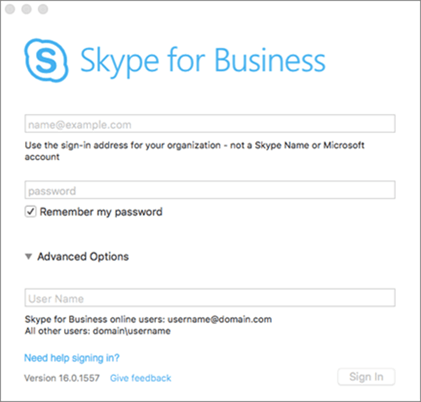 skype for business mac 2016 release